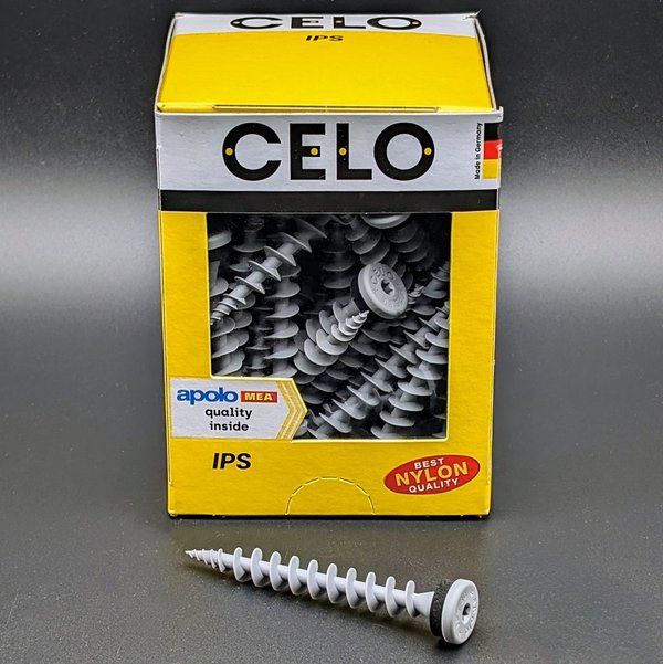 CELO Isolierplattenschraube IPS 80, Telegrau (50 Stück)
